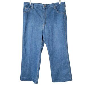 Vintage Sears Roebucks 70s 80s Mens Blue Jeans FITS 40x26 Made In USA